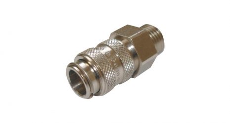 Female Microbore Coupling with Male Thread