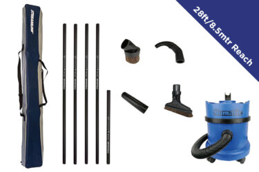 230v High Level Internal Dusting Vacuum Kit - 28ft/8.5mtr Reach
