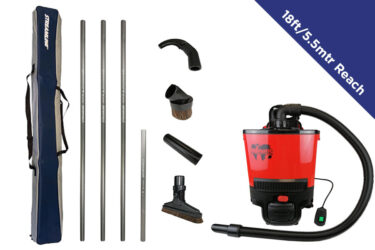 Battery Powered Internal Dusting Vacuum Kit - 18ft/5.5mtr Reach