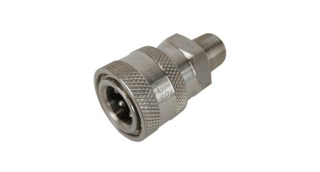 High Pressure Stainless Steel 1/4inch Female Quick Disconnect coupling, with 1/4inch Male Thread