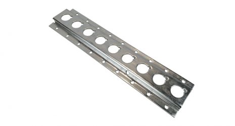 Tie down bar for vehicle storage restraint, per metre