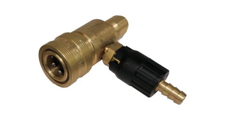 Adjustable Brass Chemical Injector - 3/8 inch QR