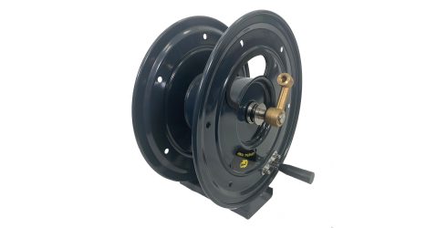 Metal Pedestal Mount Hose Reel - 50mtrs (150 feet) of 3/8 high pressure hose