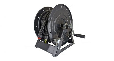 Metal A-Frame Hose Reel with 45mtrs (150 feet) of 5/16inch twin wire high pressure hose