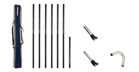 Gutter Cleaning Pole Set complete with Head and Accessories, 34ft/10.5m (11.5m/38ft Reach)