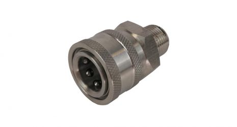 3/8 Quick Disconnect - 3/8M Thread - Stainless Steel