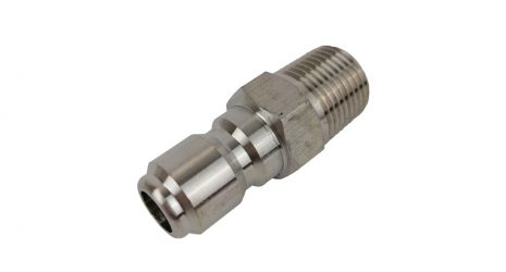 3/8 Plug - 3/8m Thread - Stainless Steel