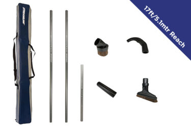 Internal High Level Dusting Vacuum Hose Kit - Glass Fibre - 17ft/5.1mtr Reach