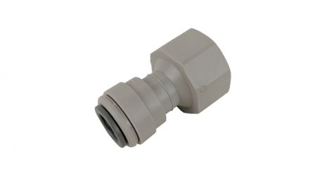 3/8 inch Push Fit - 1/2 inch BSP Flat End Female Adaptor