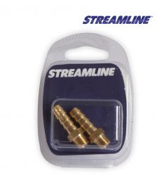 Brass 1/4 inch M x 8mm Hosetail,