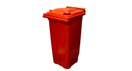 Red 120Ltr Wheelie Bin