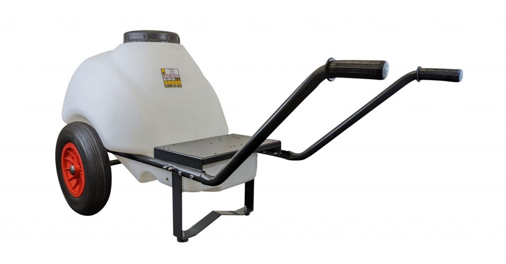 Comet 120-litre Barrow – tank mounted on sturdy metal frame with large 15 inch wheels