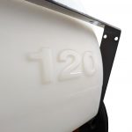COMET 120-litre Barrow – tank mounted on sturdy metal frame with large 15 inch wheels