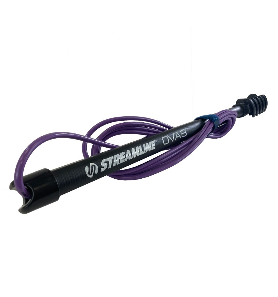 Telescopic Water Fed Pole – 8ft/2.44mtr (14ft Reach)  Streamline&reg; OVA8&reg; 24T Carbon Fibre