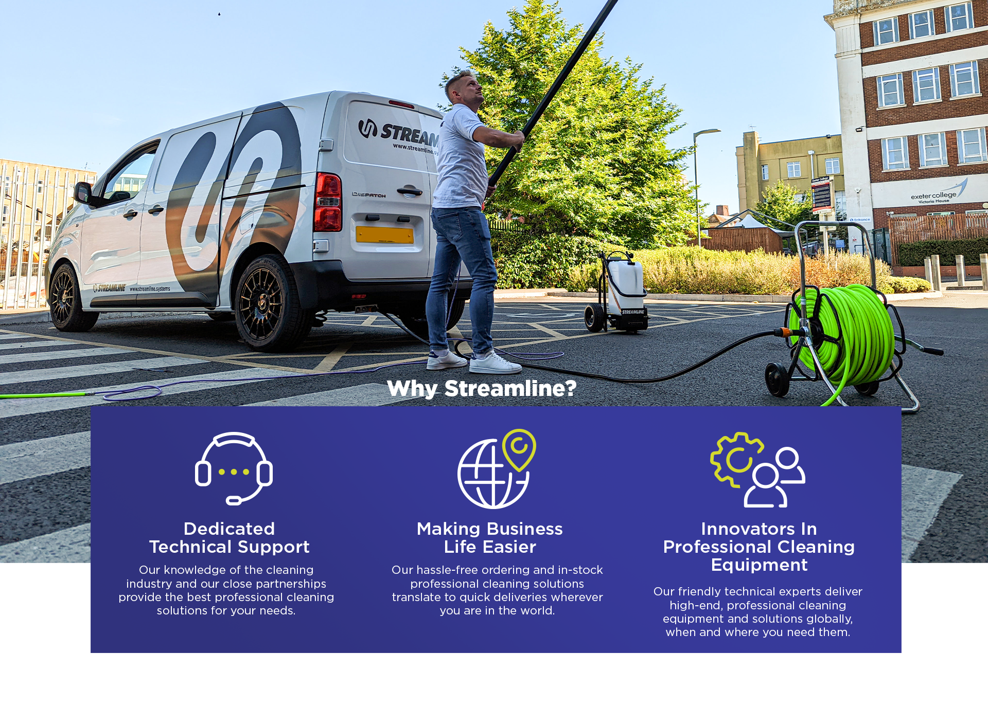 Why Choose Window Cleaning vehicles and Equipment Streamline Systems Professional cleaning products