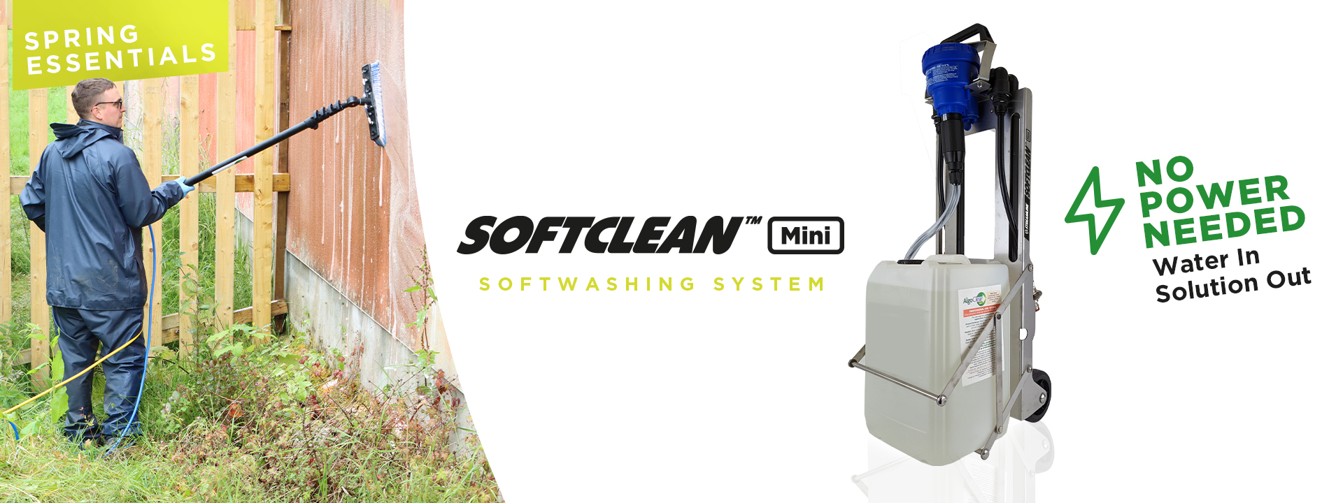 Streamline Softwashing Trolley System Professional Softclean Mini System