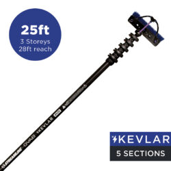 Streamline® OVA8 Carbon Pole 5 Section 25ft (28ft reach) Ecoline™ - Kevlar Base Section