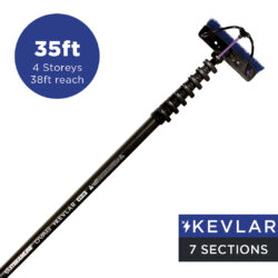Streamline® OVA8 Carbon Pole 7 Section 35ft (38ft reach) Ecoline™ - Kevlar Base Section